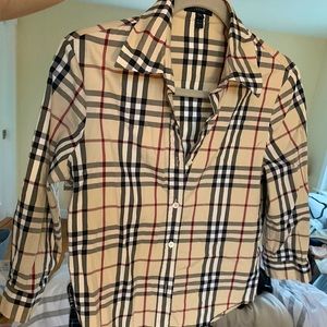 Burberry button down shirt